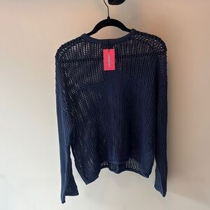 Edikted Navy Blue Knit Sweater